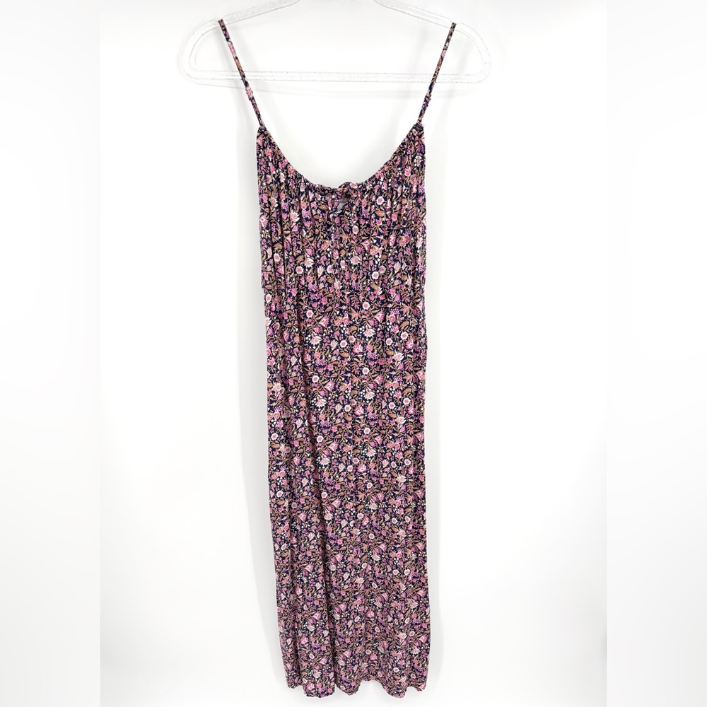 Old Navy Cami Shift Dress Floral Maxi Size Medium Sleeveless Spaghetti Strap